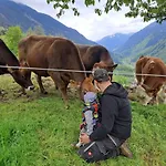 شقة Alpenbauernhaus Konzett *